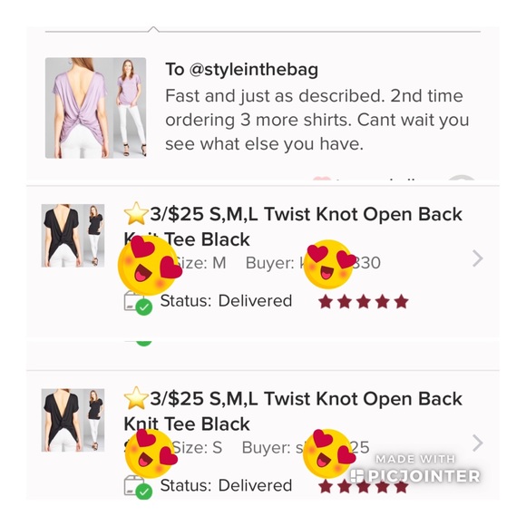 30% OFF BUNDLES Small Open Back Twist Knot Top - Picture 5 of 5